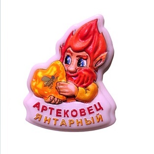 Значок-магнитик "Янтарный Абсолют"